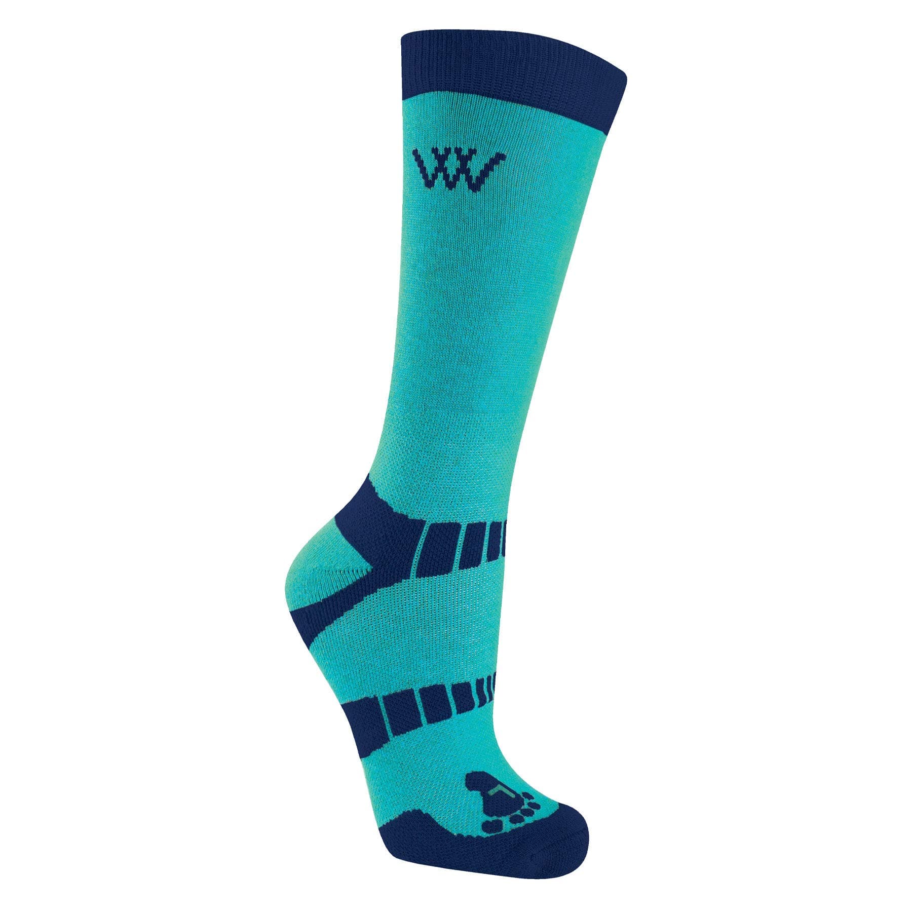 Short Bamboo Waffle Riding Socks Black - Unisex