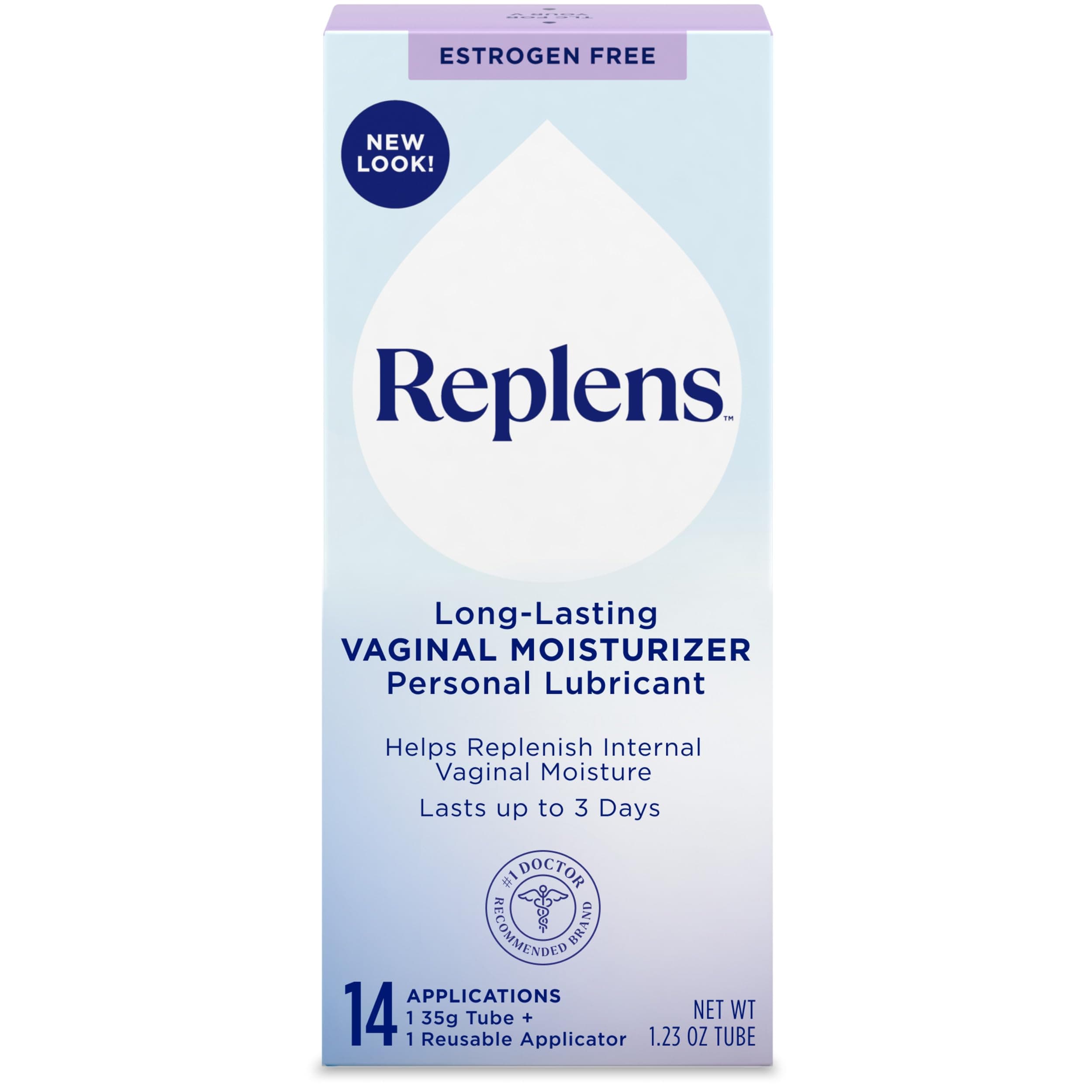 Replens Long Lasting Vaginal Moisturizer, 1.2 oz (35 g)