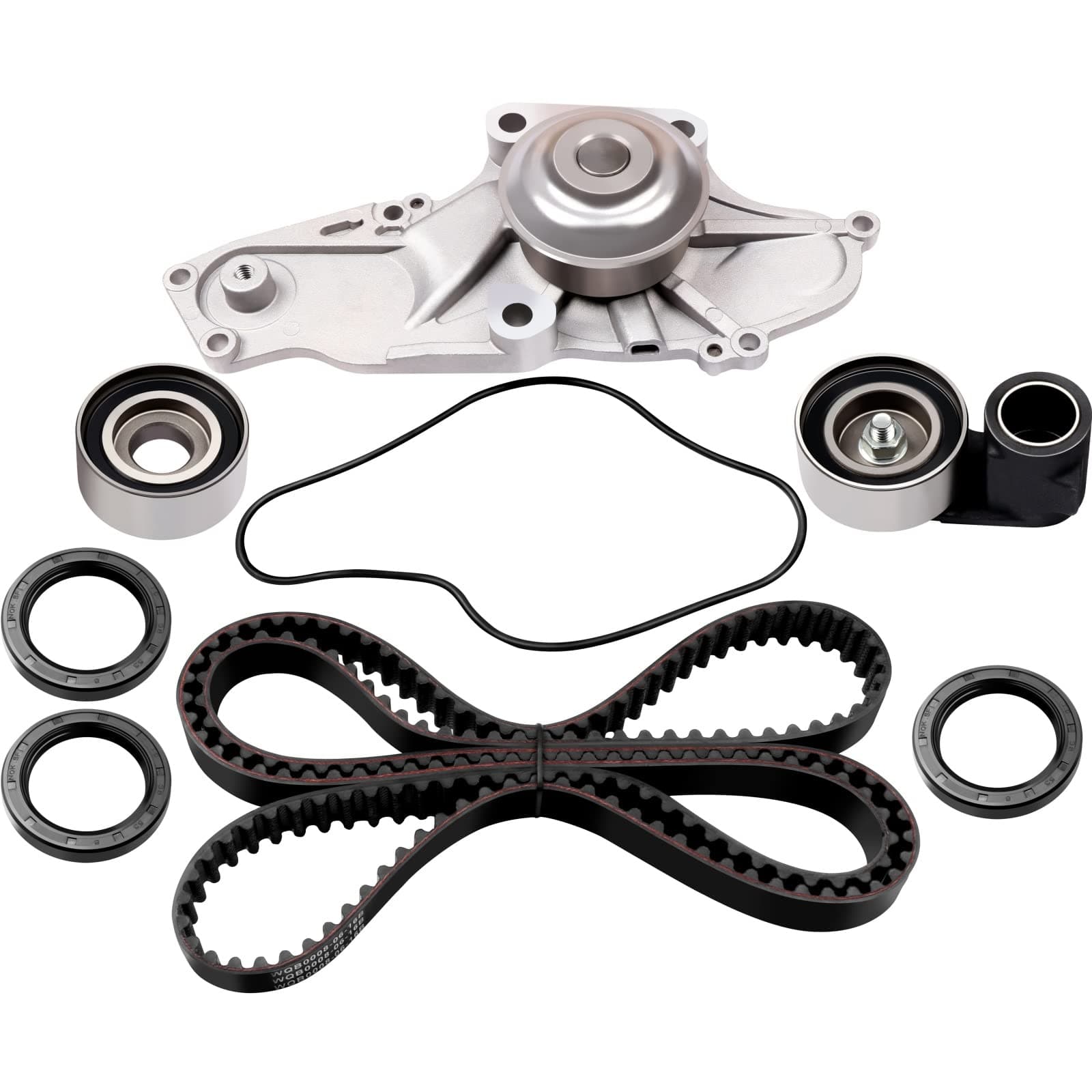 ECCPP Timing Belt Kit with Water Pump Compatible For Acura MDX RL TL For Accord 2005-2009 For Honda Odyssey Pilot,2006-2008 For Honda Ridgeline 2004-2007 For Saturn Vue TBK329 WP135-1530 TS26329