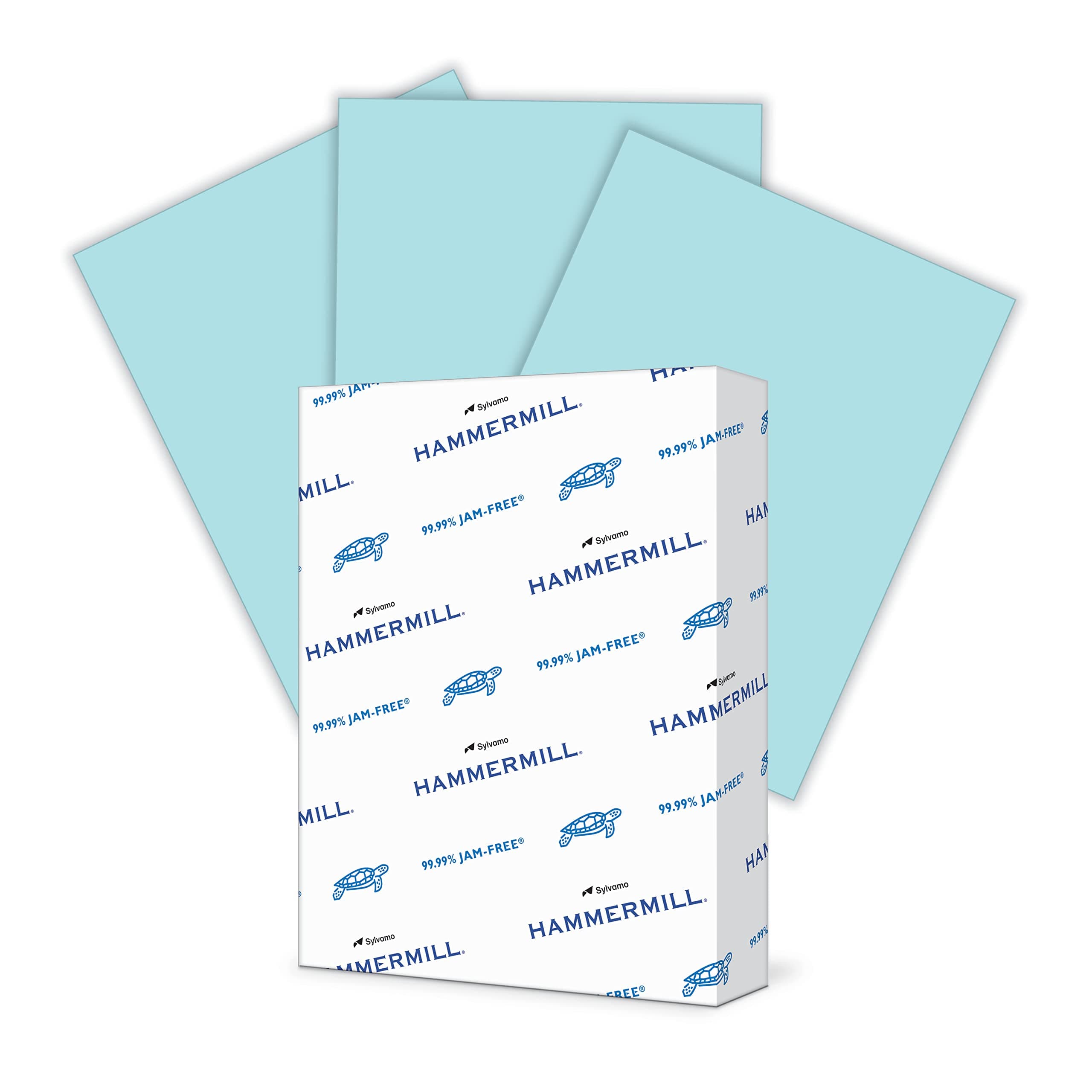 Colored Paper, 24 lb Blue Printer Paper, 8.5 x 11 - Made in the USA, Pastel Paper, 103671R-1 Ream (500 Sheets)