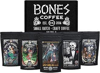 NEW Favorite Flavors Sample Pack, Assorted Flavored Coffee Medium Roast Arabica Beans Specialty Coffee Gifts, Auto Drip and French Press Compatible, 4 oz Pack of 5 Whole Bean