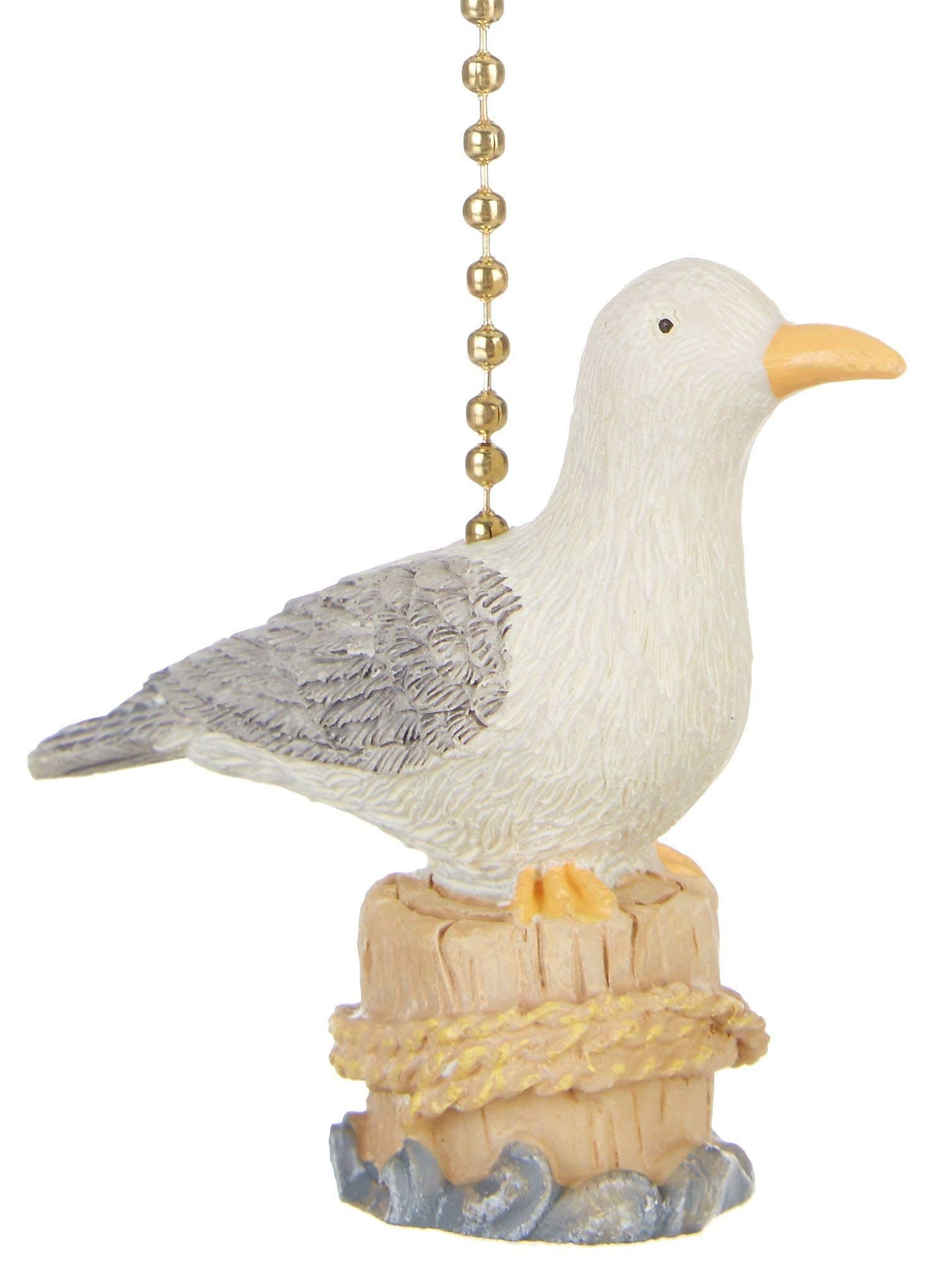 Coastal Beach Decor Seagull Ceiling Fan Light Pull