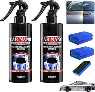 Nurafix Nano Scratch Remover, Nano Car Scratch Repair Spray,Nurafix Car Wax, Nurafix Scratch Repair, Fast Repairing Scratch Spray, Rub and Buff for All Vehicle Paint Care (250ml-2)