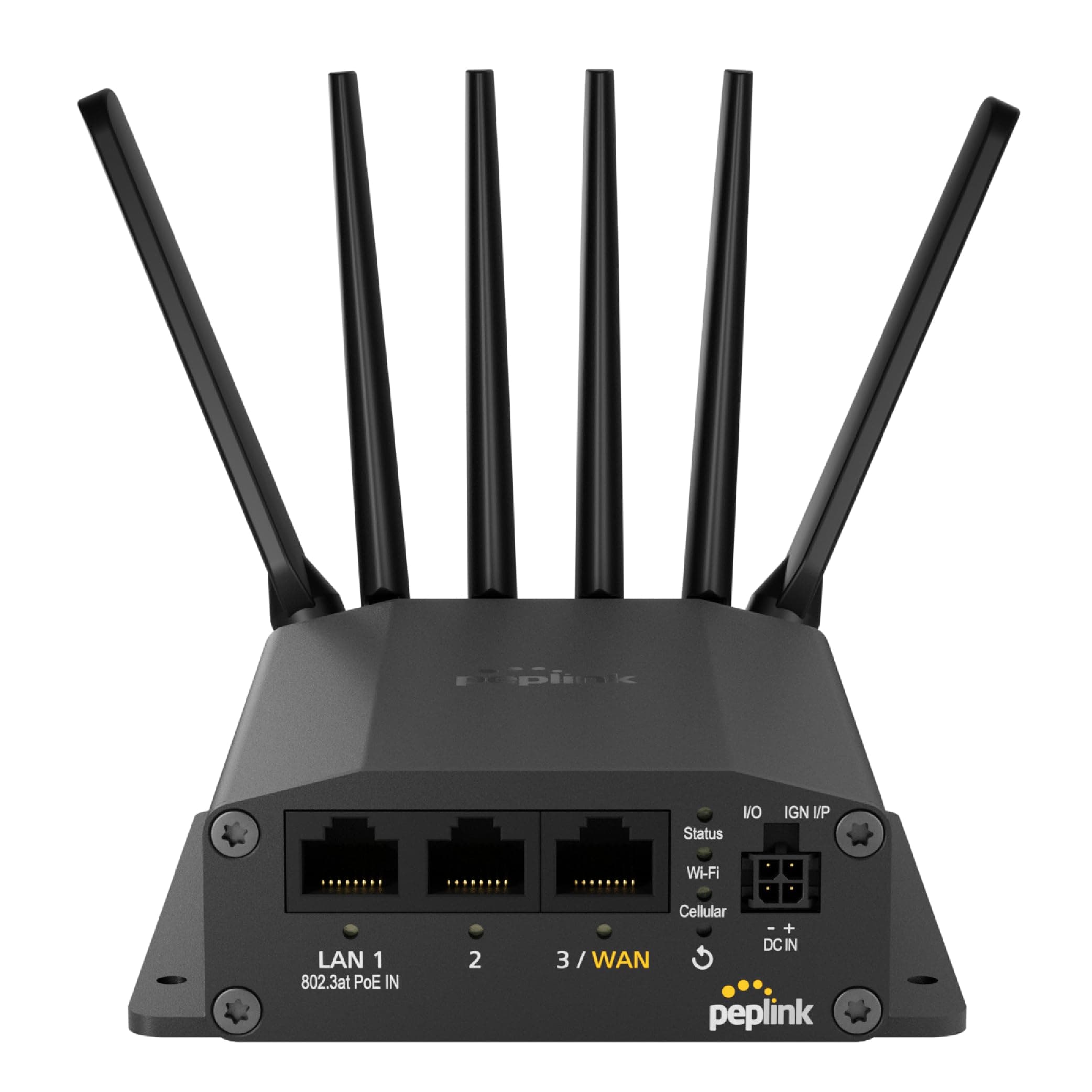 Peplink Cellular Router MAX BR1 Mini - 5G Router 5G/LTE Cellular Modem 3 Ethernet LAN Connections (no WiFi/GPS) Redundant SIM Slots, Built-in eSIM Upgradeable to Dual WAN VPN Capable