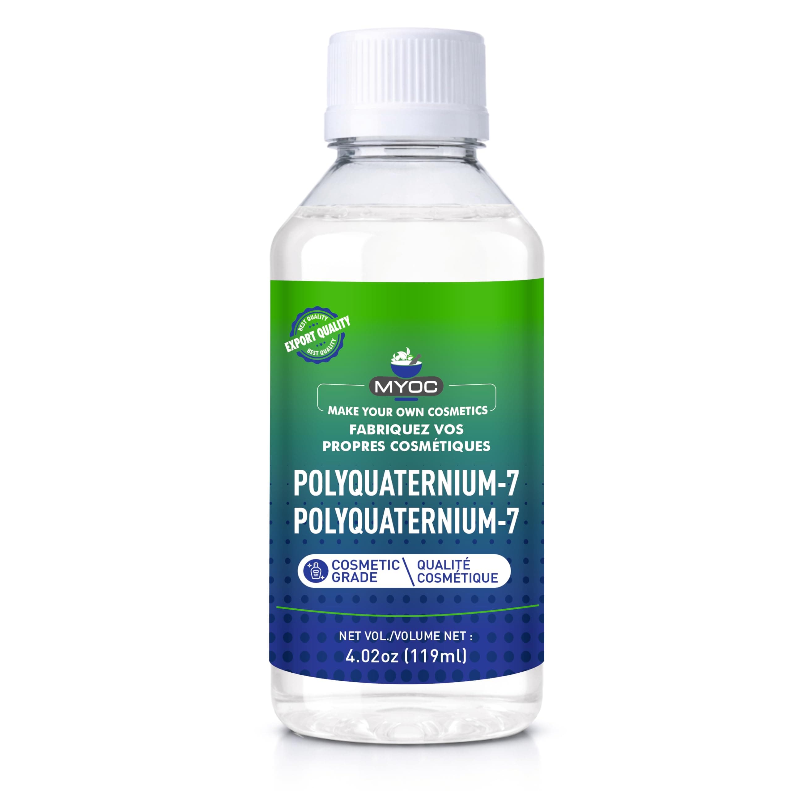 Polyquaternium-7 (119 ml / 4.02 fl oz) - Cosmetic Grade Conditioning Polymer for Shampoos Conditioners Serums & DIY Haircare Formulations