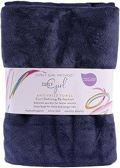 Towel for Women with Curls, Anti-Frizz, Absorbent, Fast Drying, Curly Hair, Microfiber Hair Drying Towel for Curls