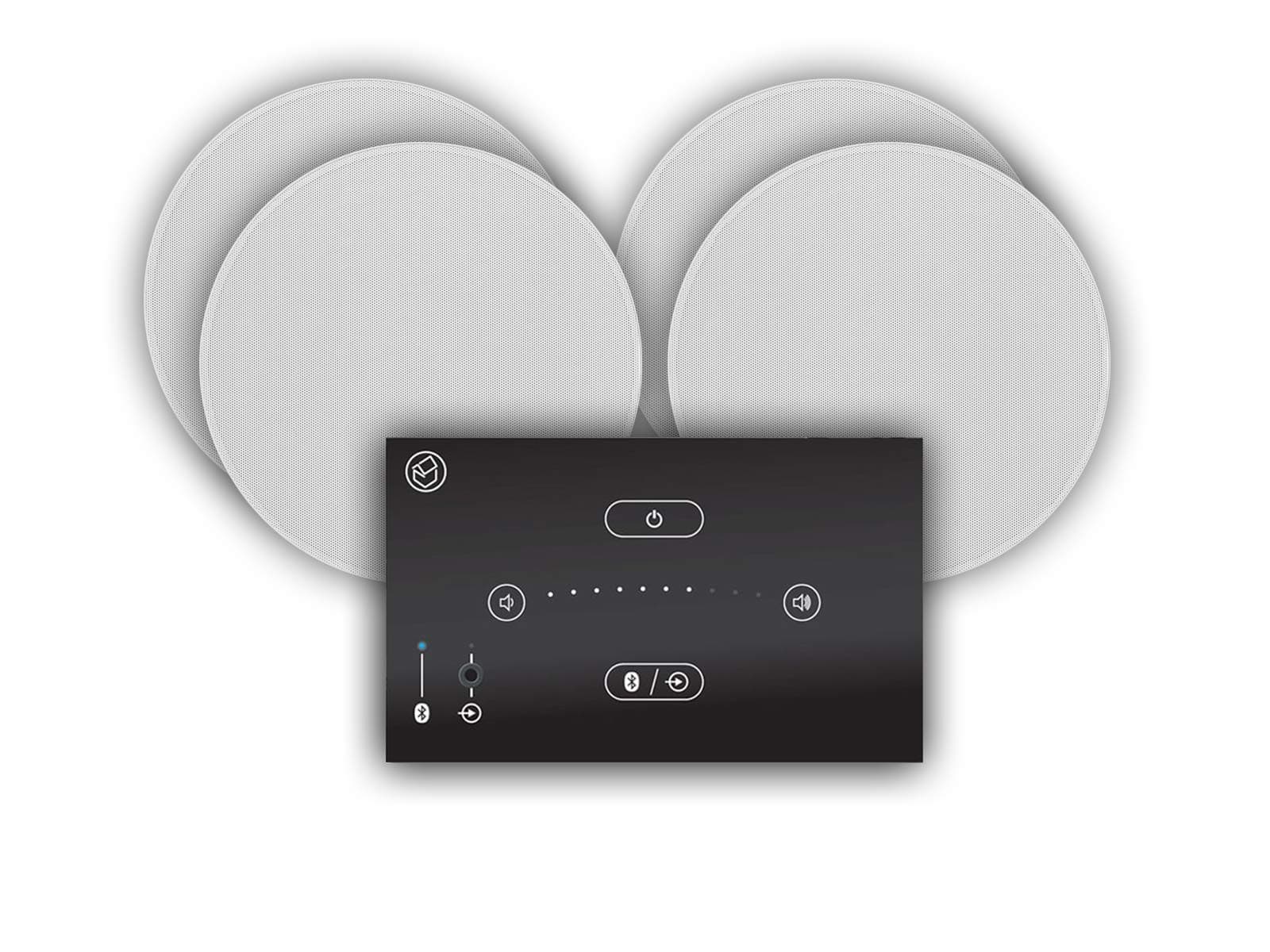 E50 Built-In Bluetooth Hi-Fi Speaker System and Q Acoustics Qi65CB Ceiling Speakers (2 Pair 6.5" Qi65CB Ceiling Speakers)