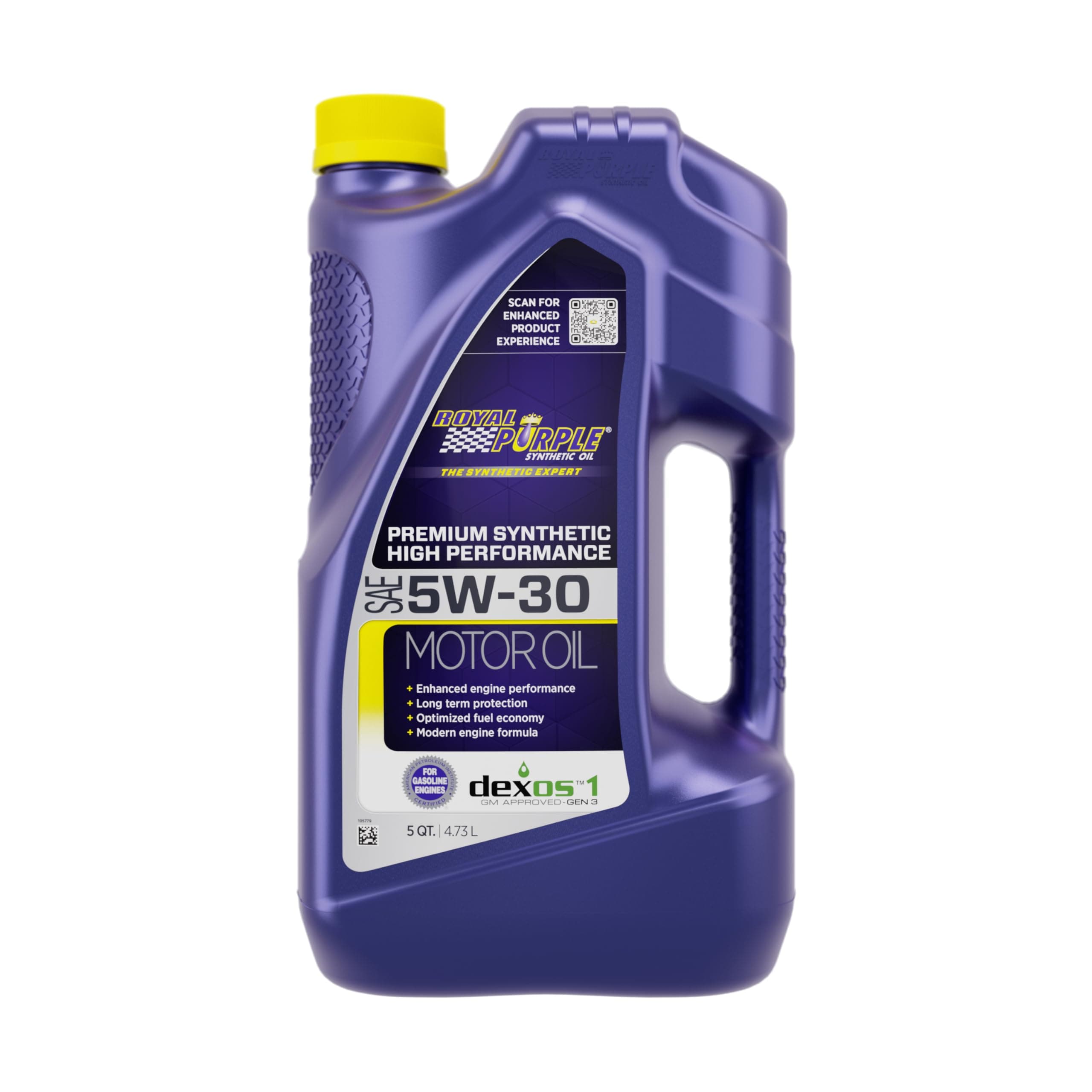 51530 API-Licensed SAE 5W-30 High Performance Synthetic Motor Oil - 5 qt., Model:ROY51530