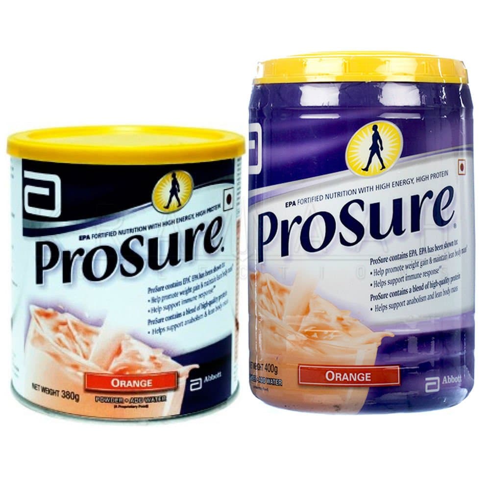 Abbott Prosure 400 gm Orange for Weight Gain Nutrition Cachexia Lean Mass Gain Anorexia