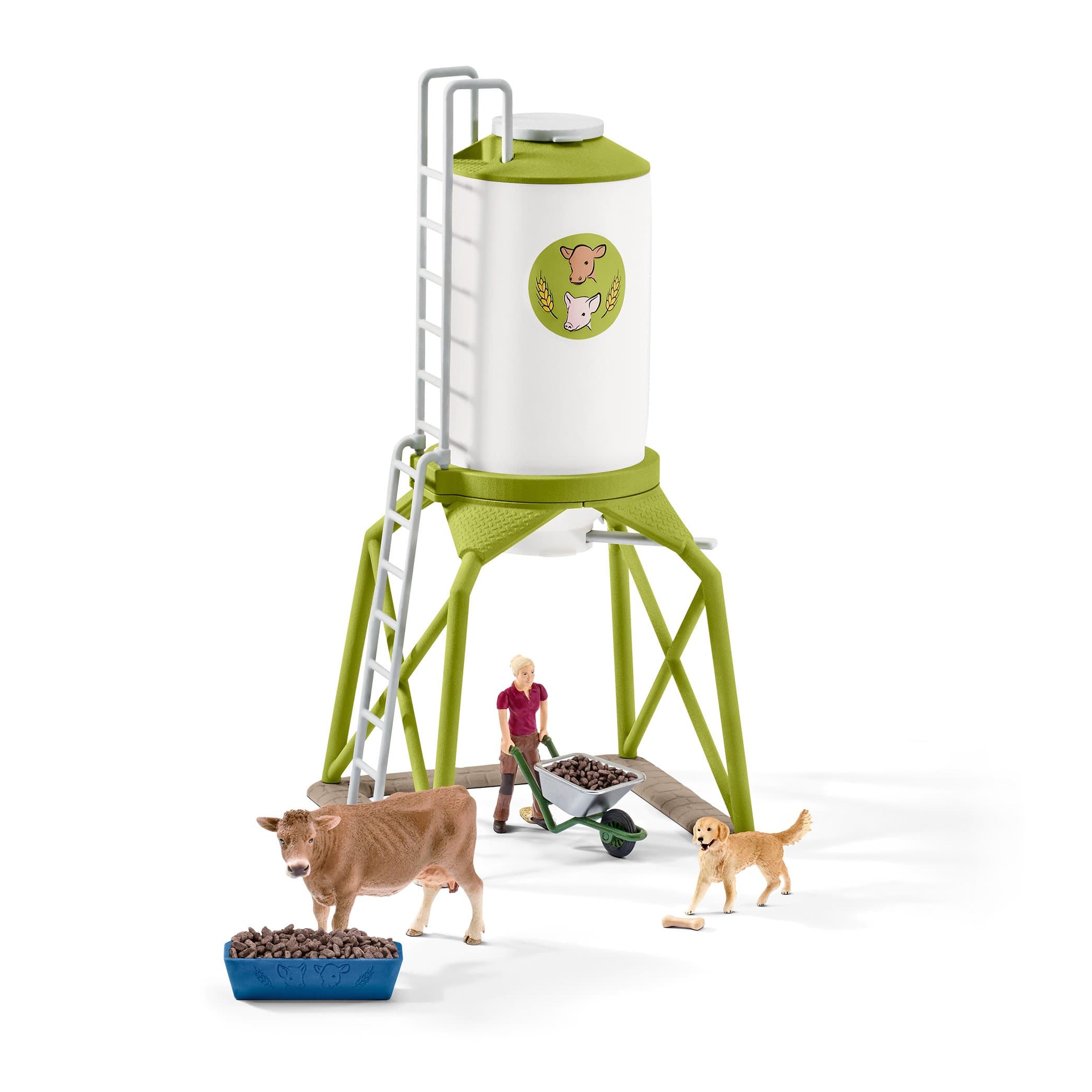 Schleich Feeding Silo with animals Playset