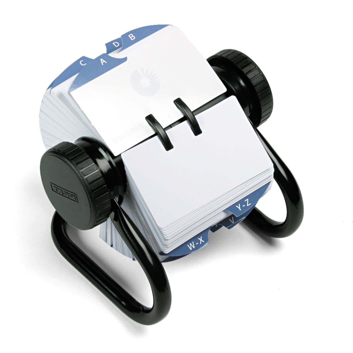 Rolodex® Open Metal Single Rotary File 2 1/4" x 4" 500 Cards Black