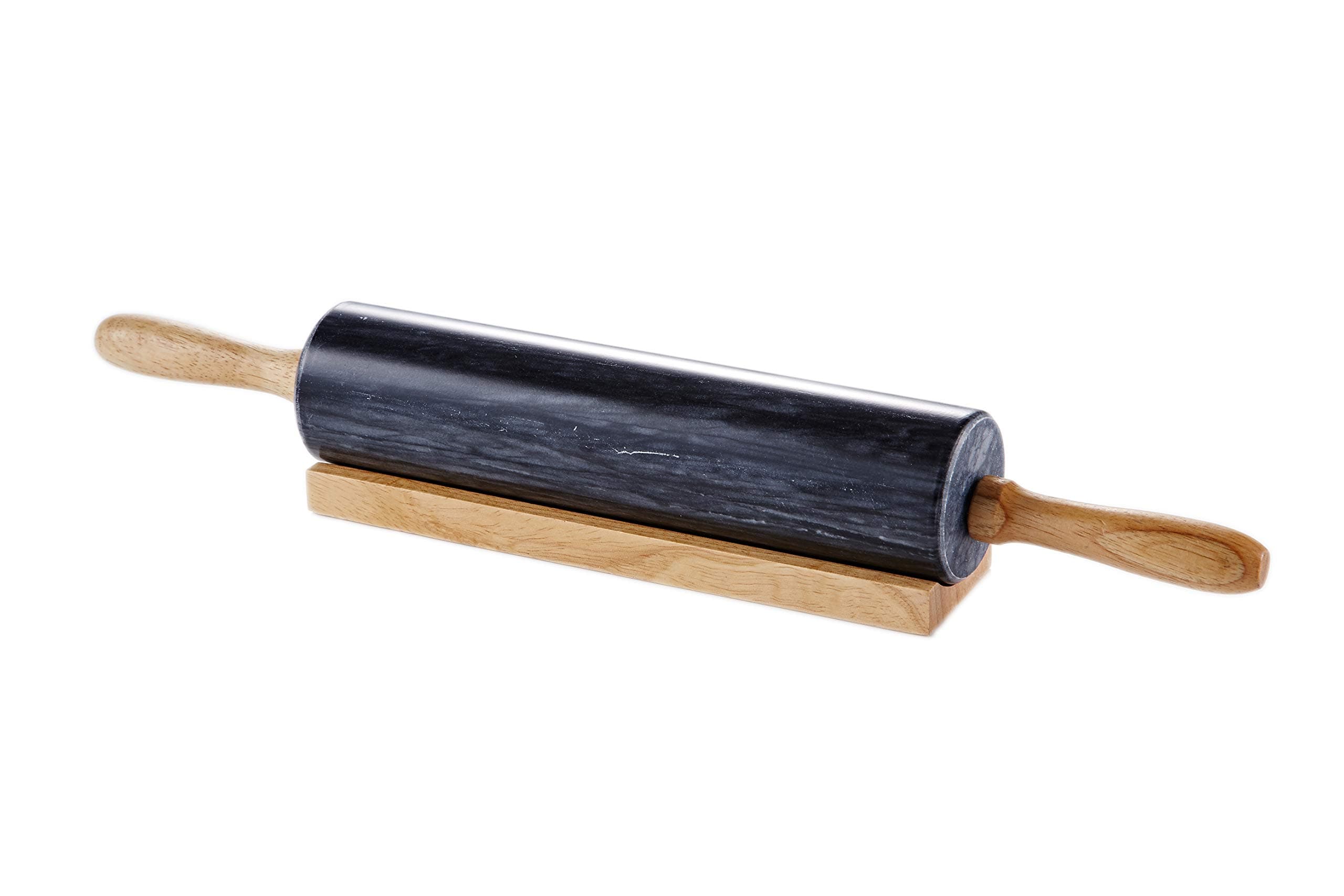 Marble Rolling Pin /Wooden Handles(Black)