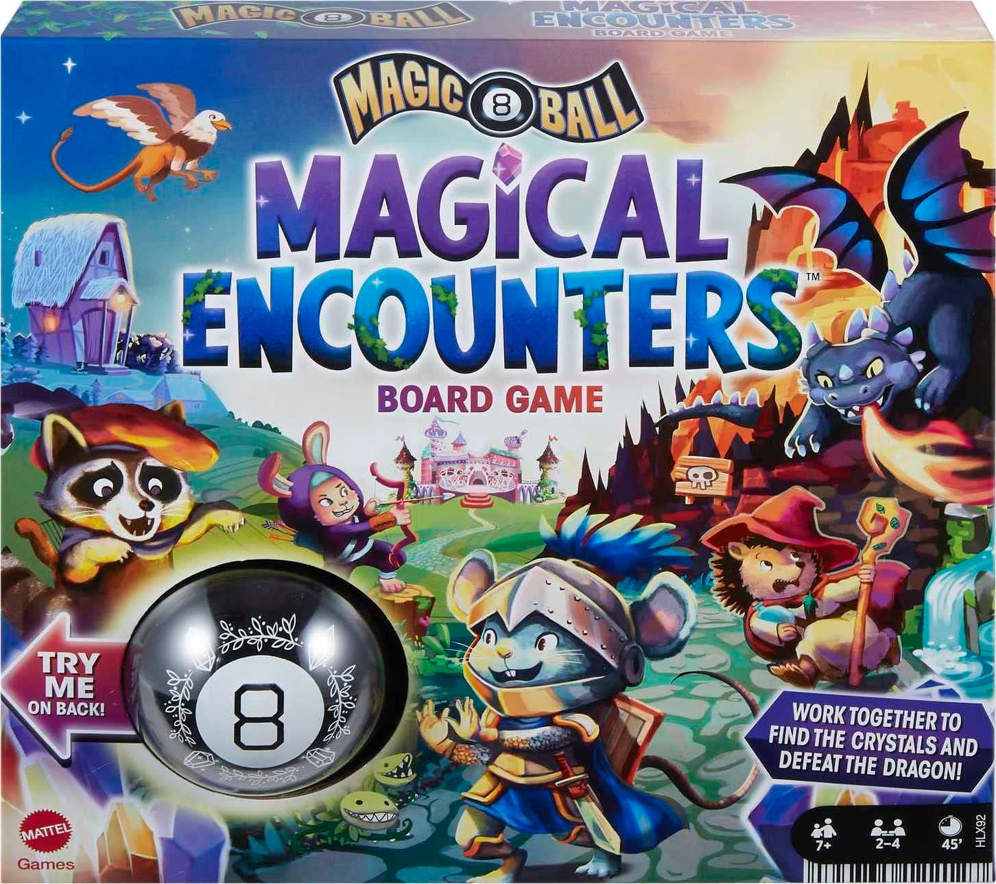 Magic 8 Ball Board Games, Magical Encounters, Gift for Game Night