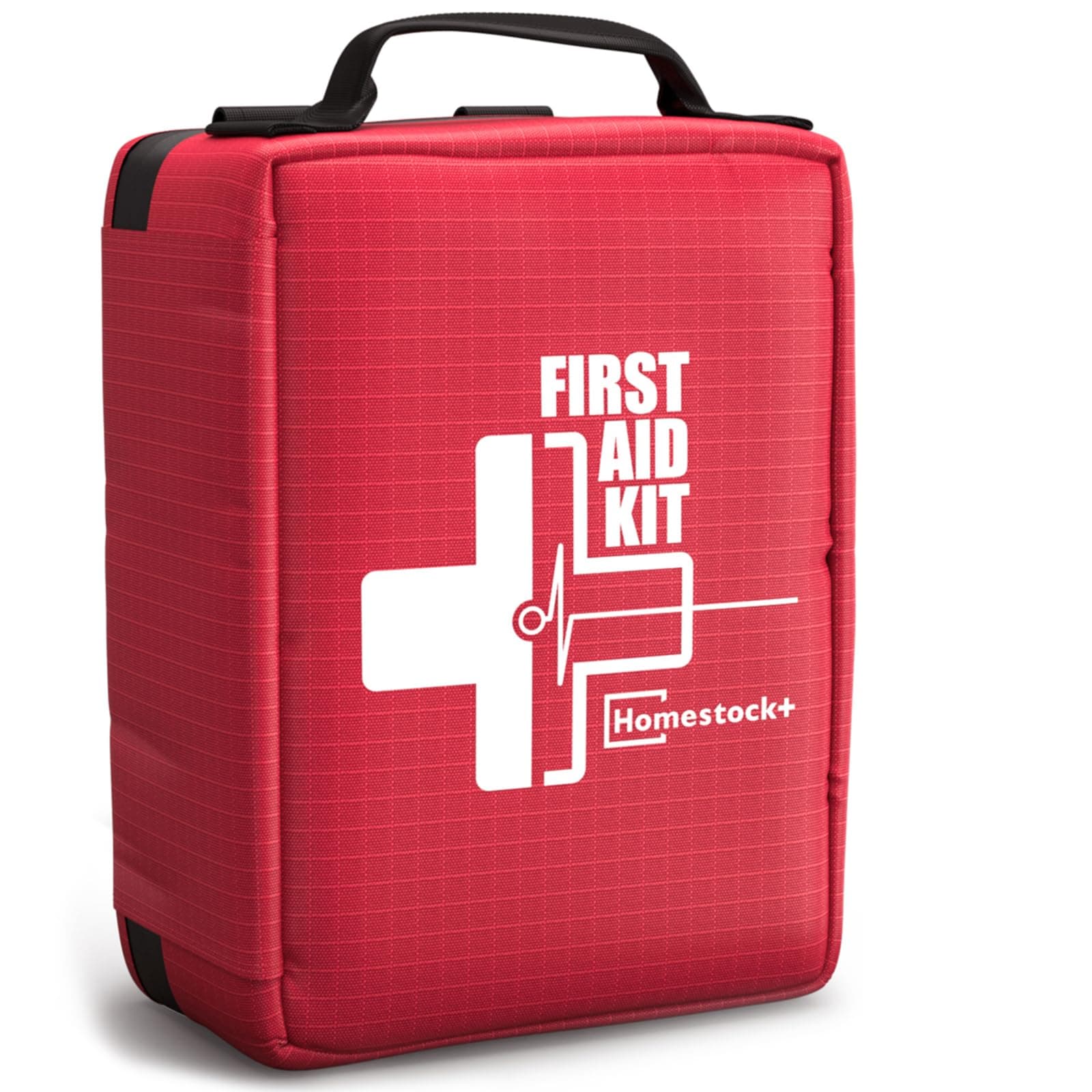 First Aid Kit, Professional Trauma First Aid Kit with Labelled Compartments Molle System for Car, Hiking, Backpacking, Camping, Traveling, and Cycling