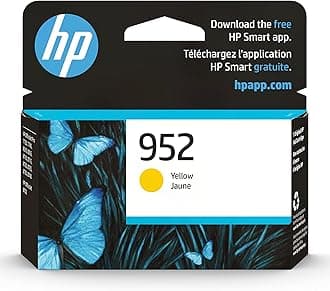 HP 952 Yellow Ink Cartridge | Works with HP OfficeJet 8702, HP OfficeJet Pro 7720, 7740, 8210, 8710, 8720, 8730, 8740 Series | Eligible for Instant Ink | L0S55AN