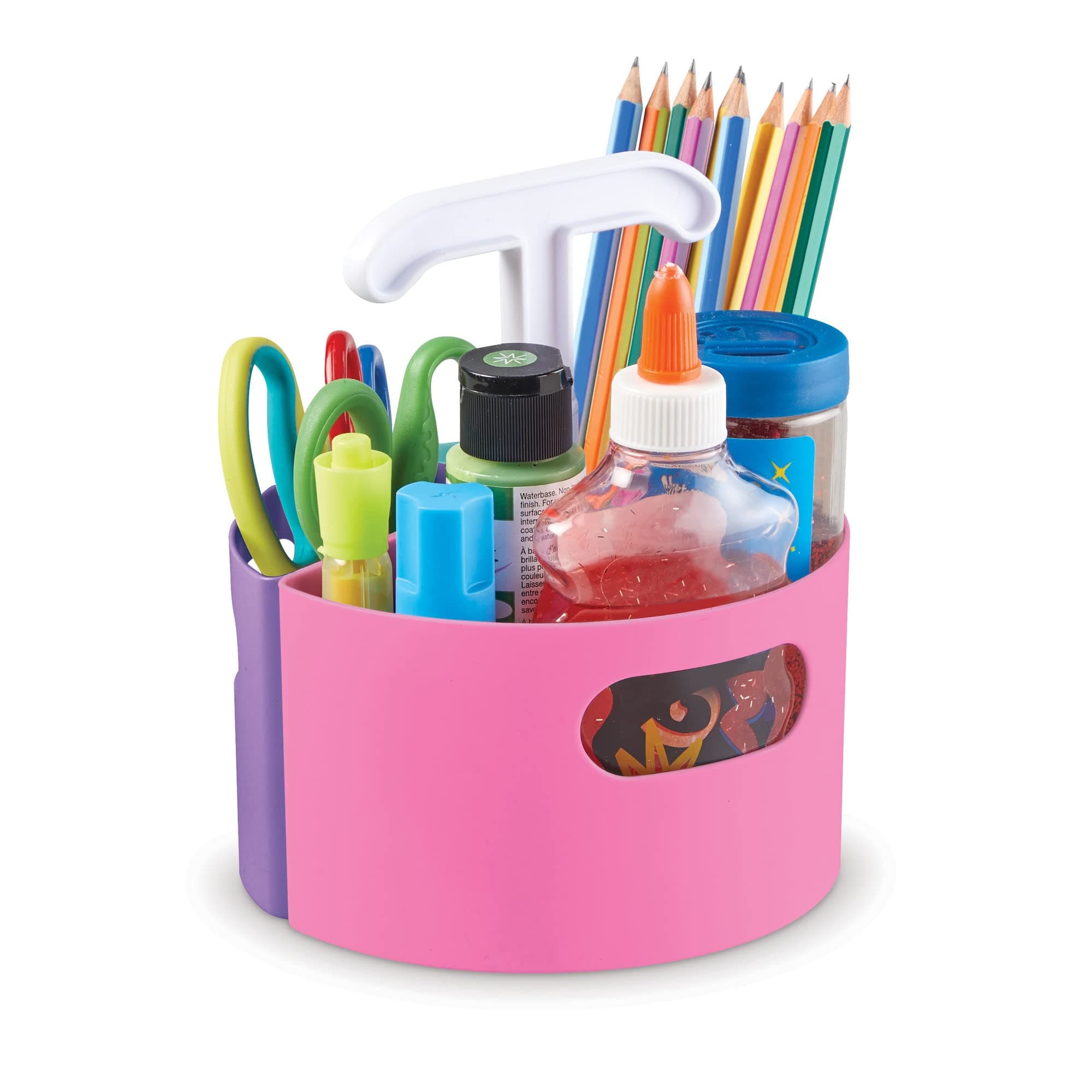 Create-a-Space Storage Mini Center Pink - Classroom Craft Keeper, Maker Space, Small Storage, Teacher Organizer, Home School Accessories, 4 Piece Set
