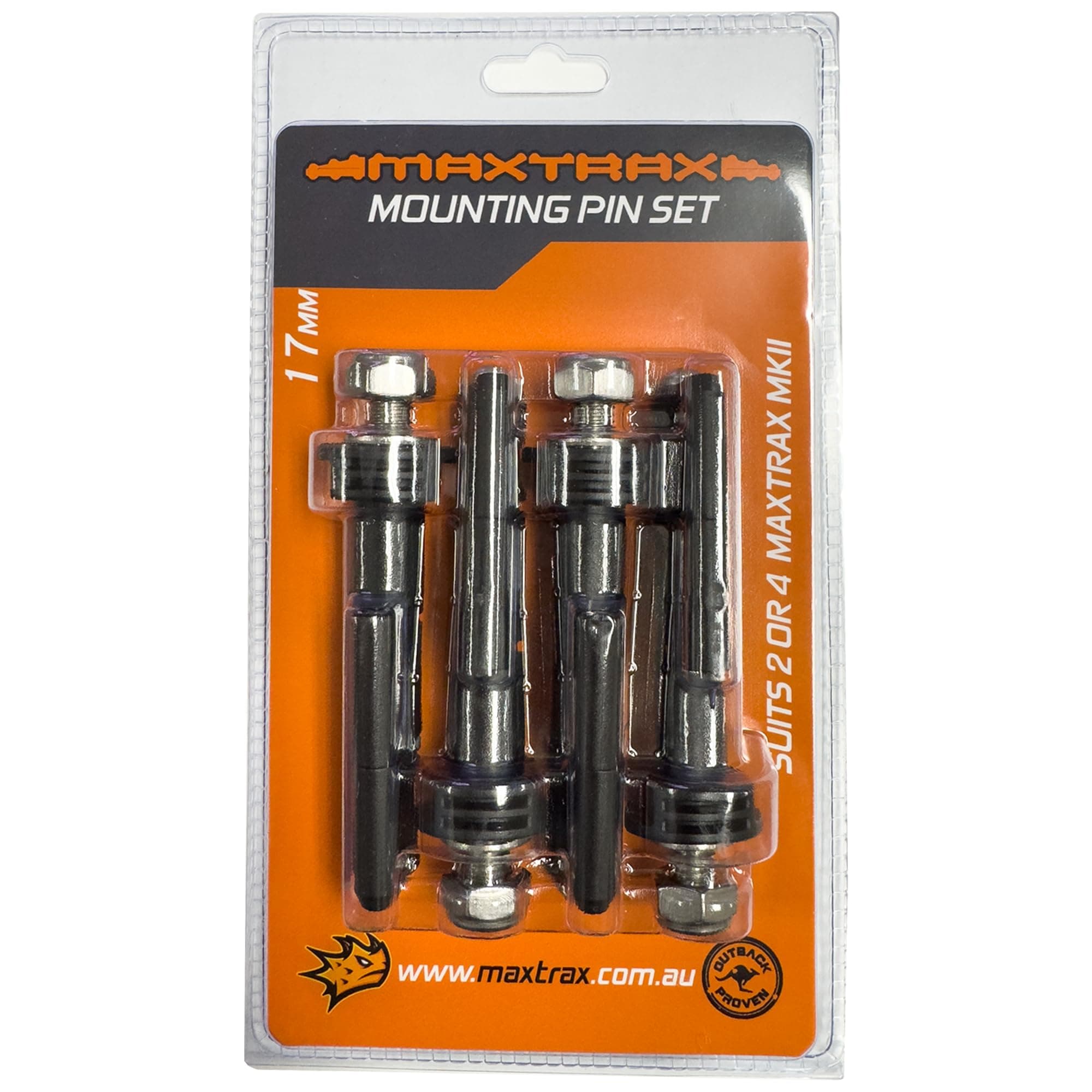 Mounting Pin Set (17mm for MAXTRAX MKII, LITE and Mini)