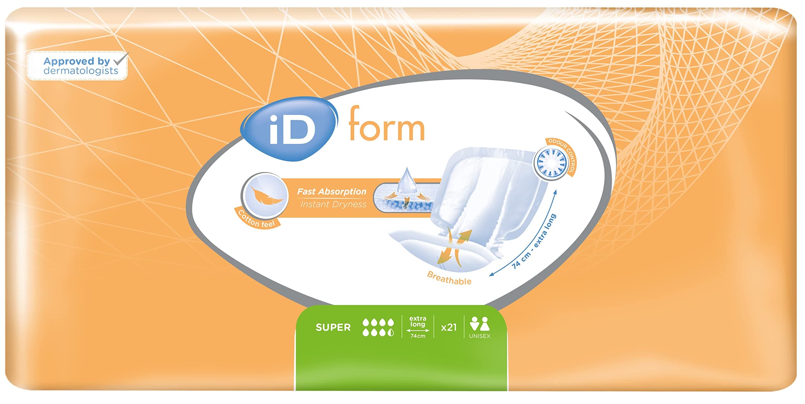 Ontex ID Expert Form Pads Super 64cm - pack of 21