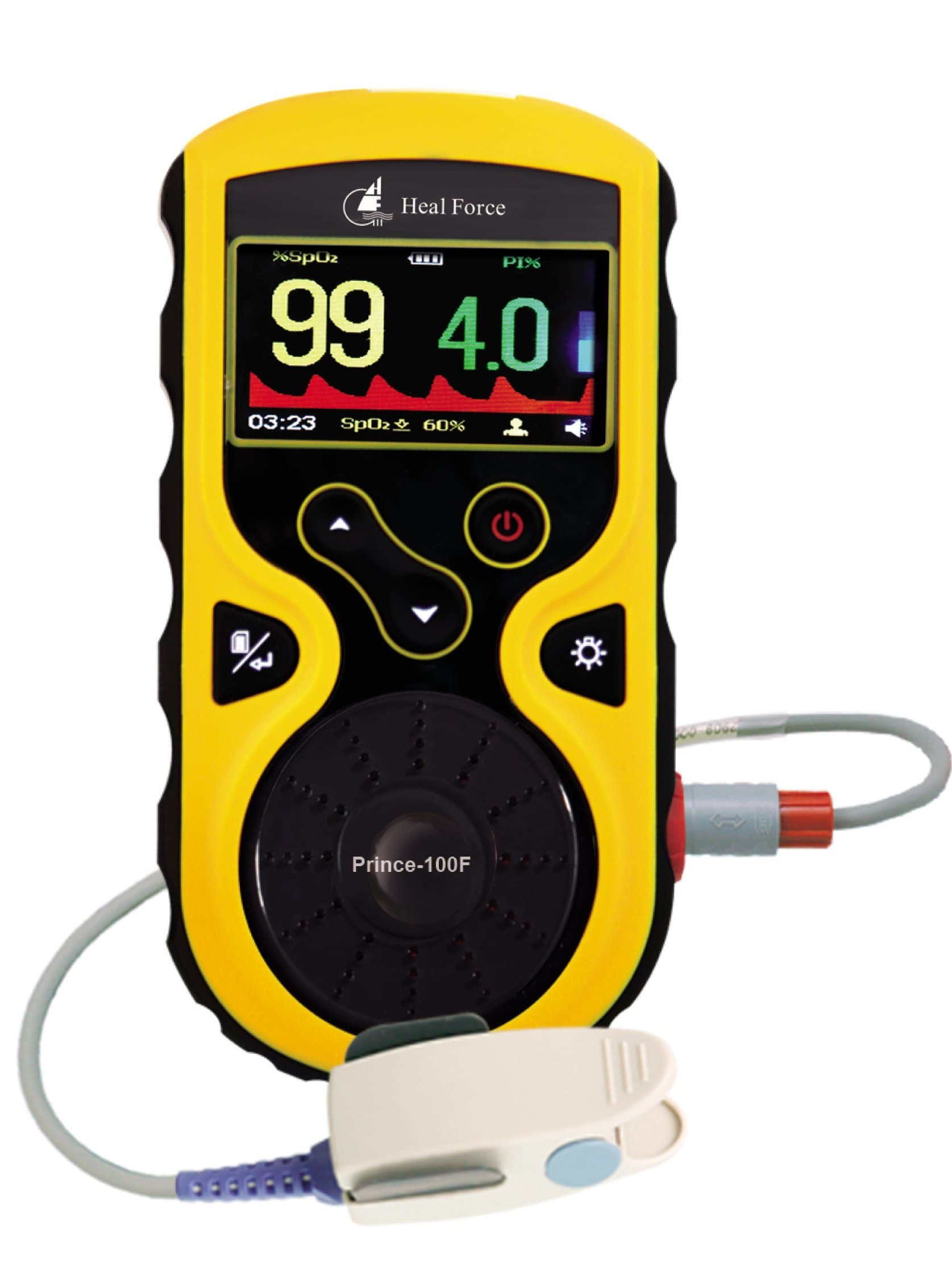 Heal Force Prince 100F High-Resolution Colour Handheld Pulse Oximeter SpO2 Display