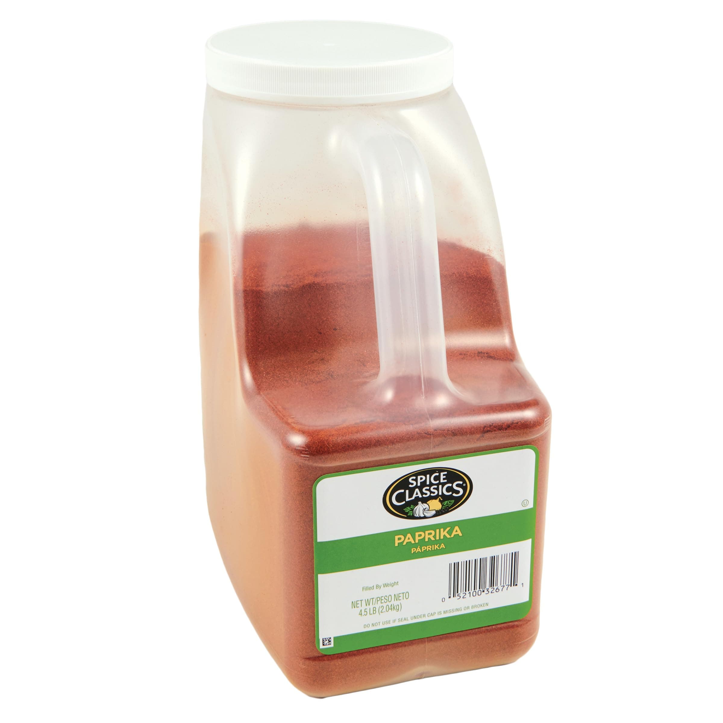 Spice Classics Paprika, 4.5 lb - One 4.5 Pound Container of Bulk Paprika Powder, Perfect for Garnishing and Flavoring Eggs, Soups, Stews, Sauces, Meats and More