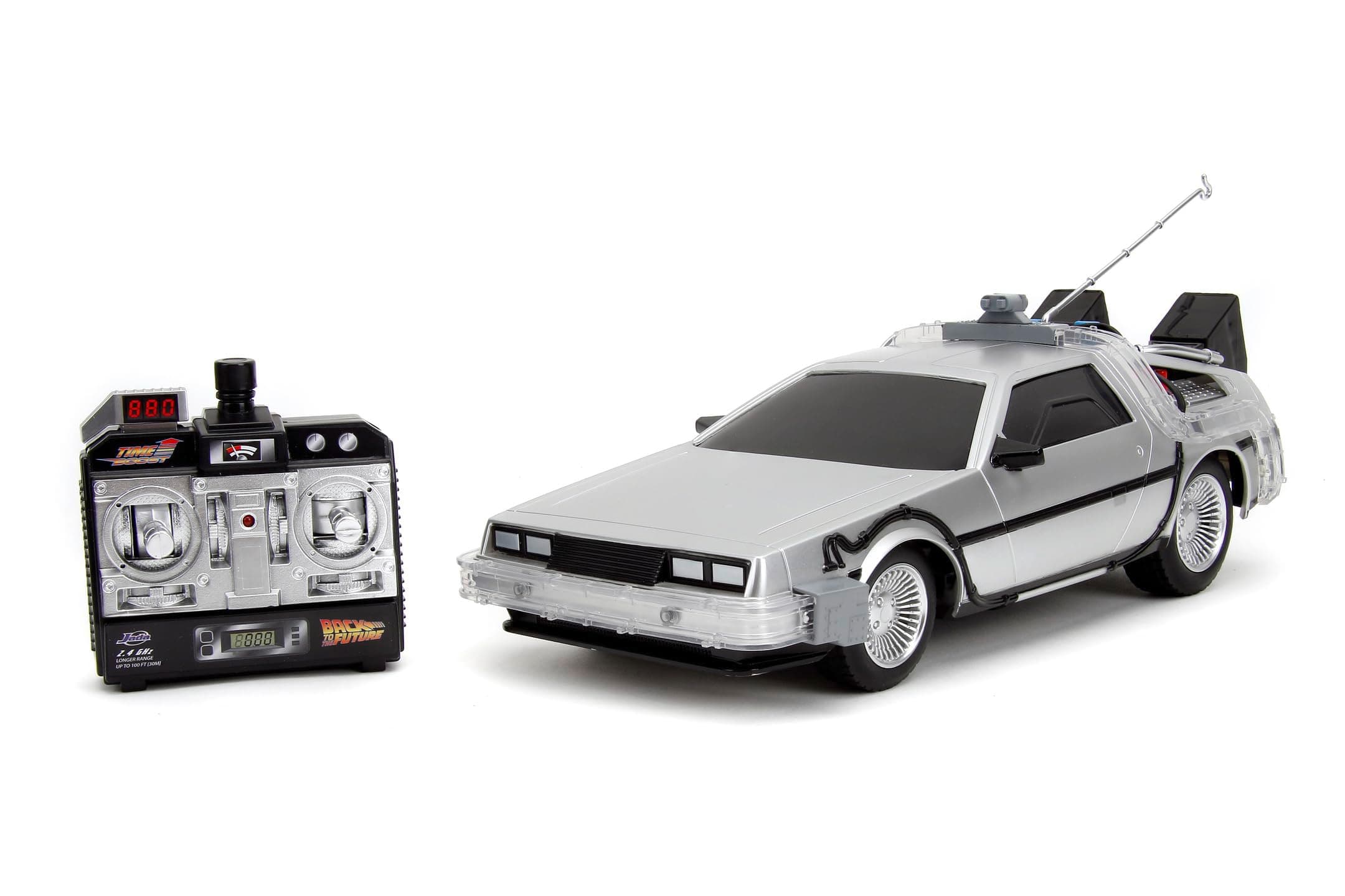 Back to The Future Time Machine Remote Controlled Vehicle 1:16 Scale, Unisex Adult Silver