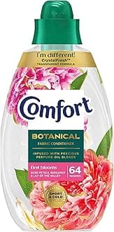 Botanical First Blooms Fabric Conditioner softener with CrystalFresh* transparent formula Freshness, inspired by nature 960 ml (64 washes)