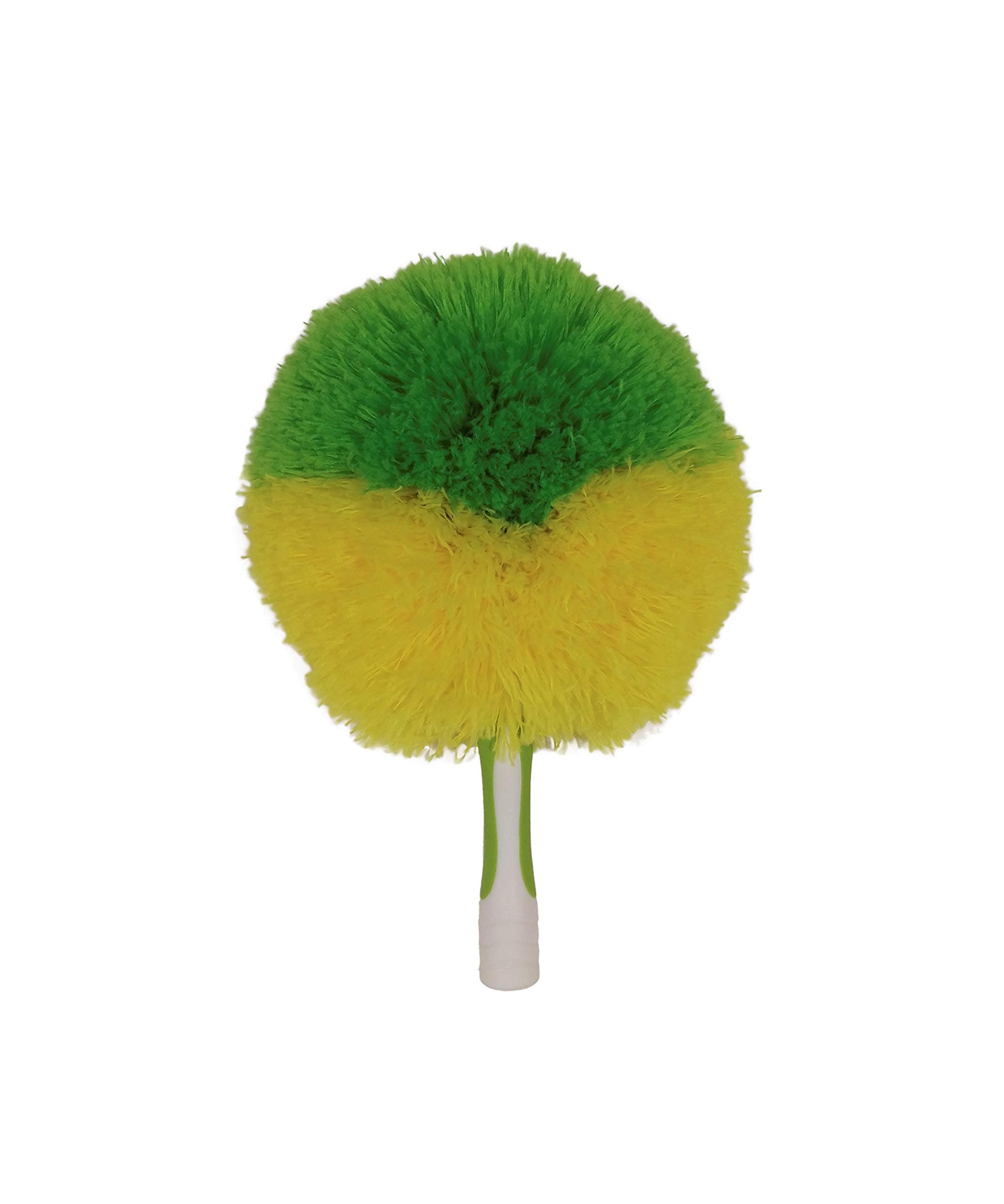Pomatree Cobweb Duster with Screw-On Thread for Extension Pole Attachment | Microfiber Brush Tool to Reach Tall Walls, Vaulted Ceilings, Chandeliers and Outdoor Light Fixtures