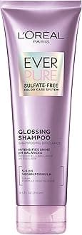 Sulfate Free Glossing Shampoo, Intensifies Hair Shine & Smoothness, pH Balanced & Argan Oil Infused Vegan Hair Care, EverPure, 8.5 Fl Oz
