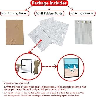 DIY Wall Decoration Living Room Family Tree Wall Decoration Sticker Tree Wall Sticker 3D Picture Frame Collage Wall Decoration Living Room Wall Decoration Collage Picture Frame for Wall Stickers