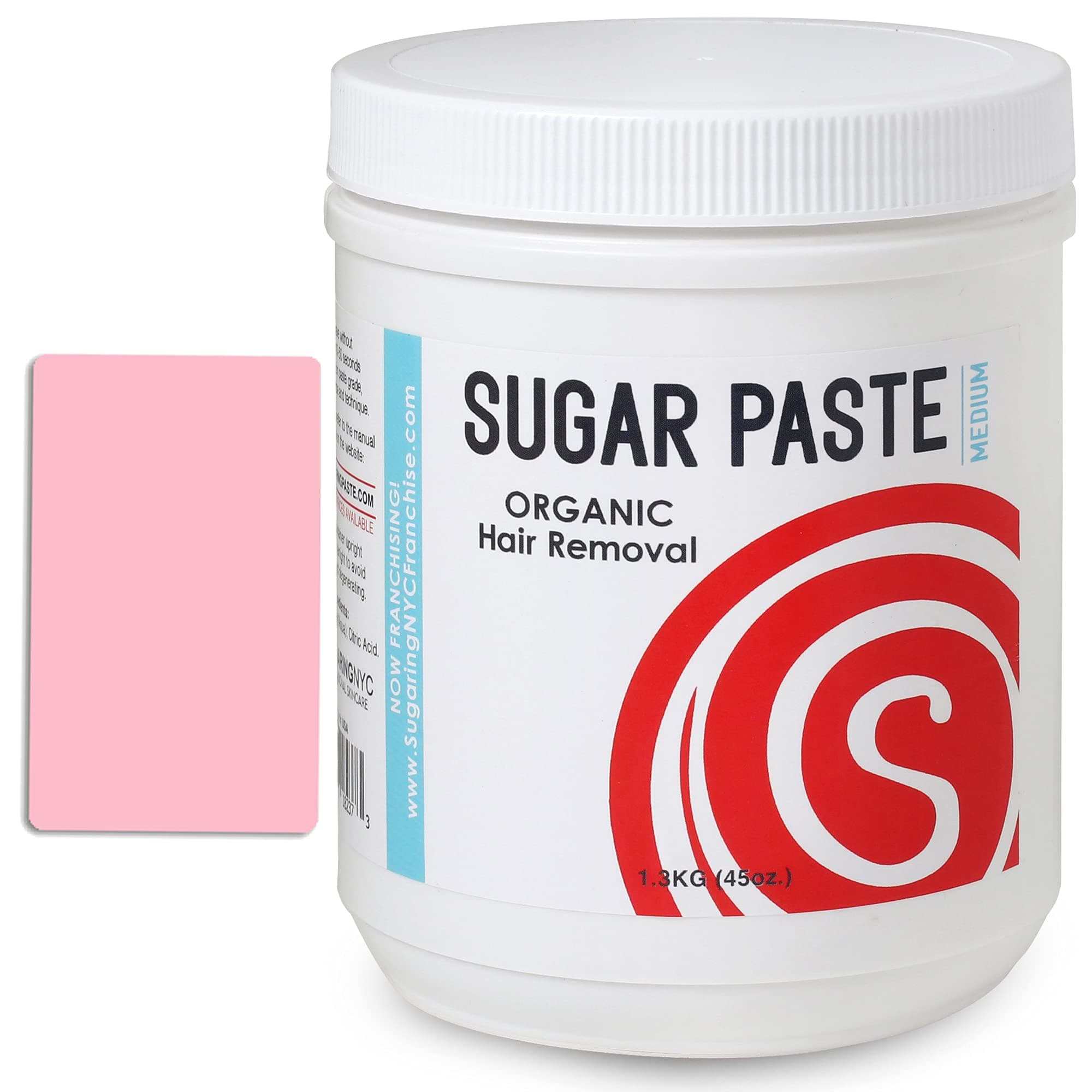 Sugaring NYC Brazilian Bikini Sugaring Paste - Medium, 45 Fl Oz, For Various Hair Types, Unisex, Hair Removal Paste