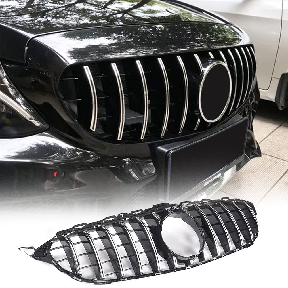 - MCARCAR KIT Front Grill Grille for Mercedes Benz C‑Class W205 Pre‑Facelift 2015-2018 Kidney Hood Grille Cover (models without camera)