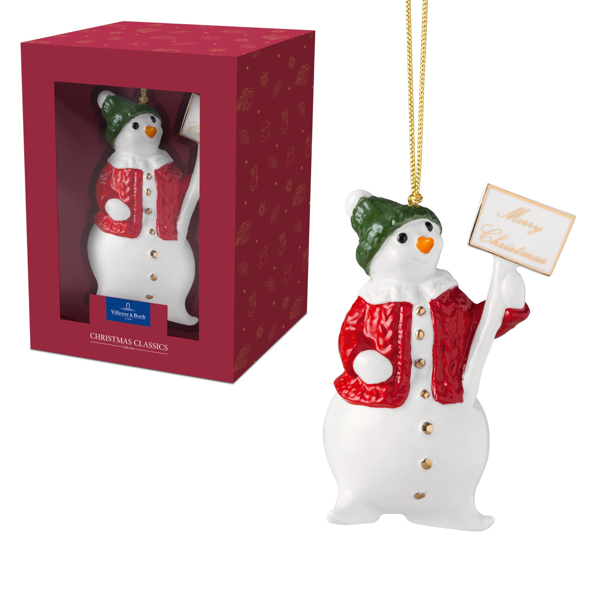 Annual Ornaments Snowman tree decoration 7 cm