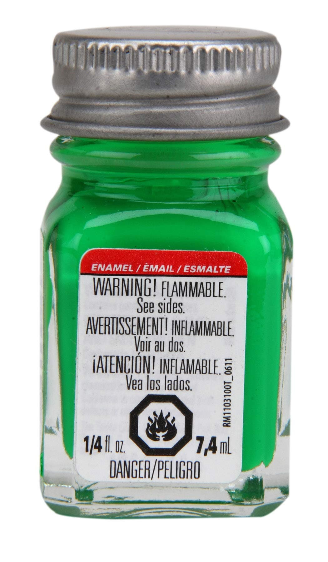 Testors Enamel Paint .25oz, Green Fluorescent
