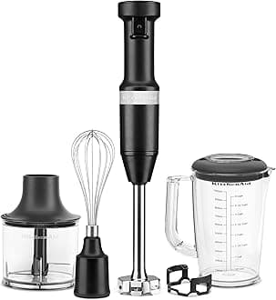 Variable Speed Corded Hand Blender with Accessories, Black Matte, KHBV83BM