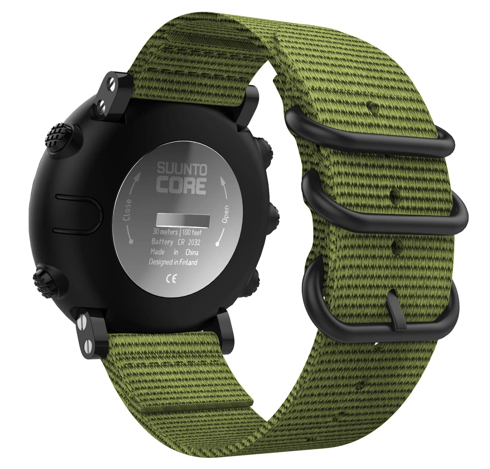 Compatible with Suunto Core, Adjustable Woven Nylon Replacement Wrist Band with Double Buckle Ring for Suunto Core Smart Watch