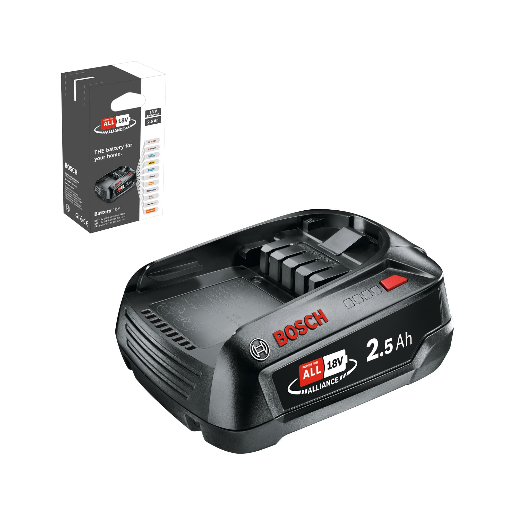Battery Pack PBA 18V (battery 2.5 Ah W-B, 18 Volt System, in carton packaging)