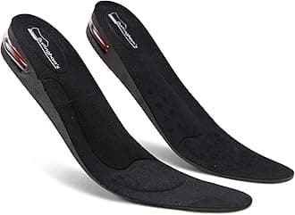 Burlingham'sShoe Lifts for Men and Women | Elevated, Cushioned Heel Inserts and Arch Support Insoles | Lifted, Supportive Comfort | and Breathable (0.6" Height) Black