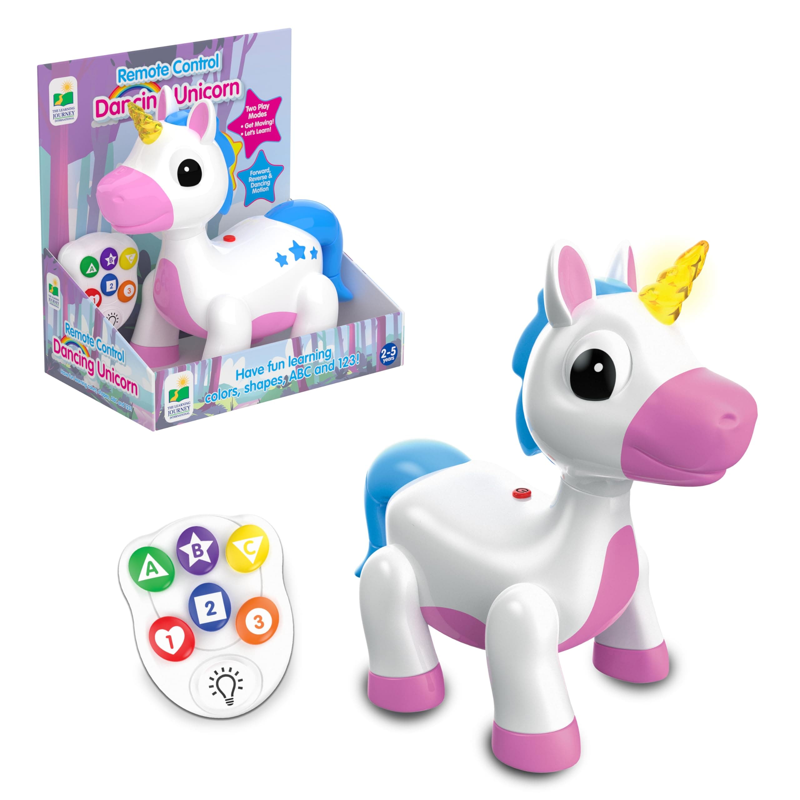 The Learning Journey Play & Learn - Infrared Remote Control Dancing Unicorn - Unicorn Toys for Girls - Toddler Toys for Children Ages 2+ Years - Award Winning Toys