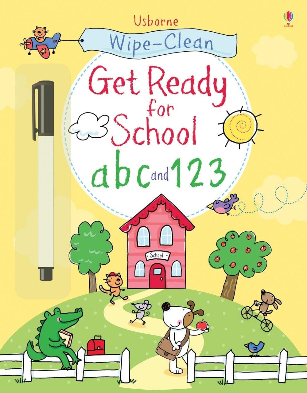 Usborne GB Wipe-clean Get Ready for School abc and 123