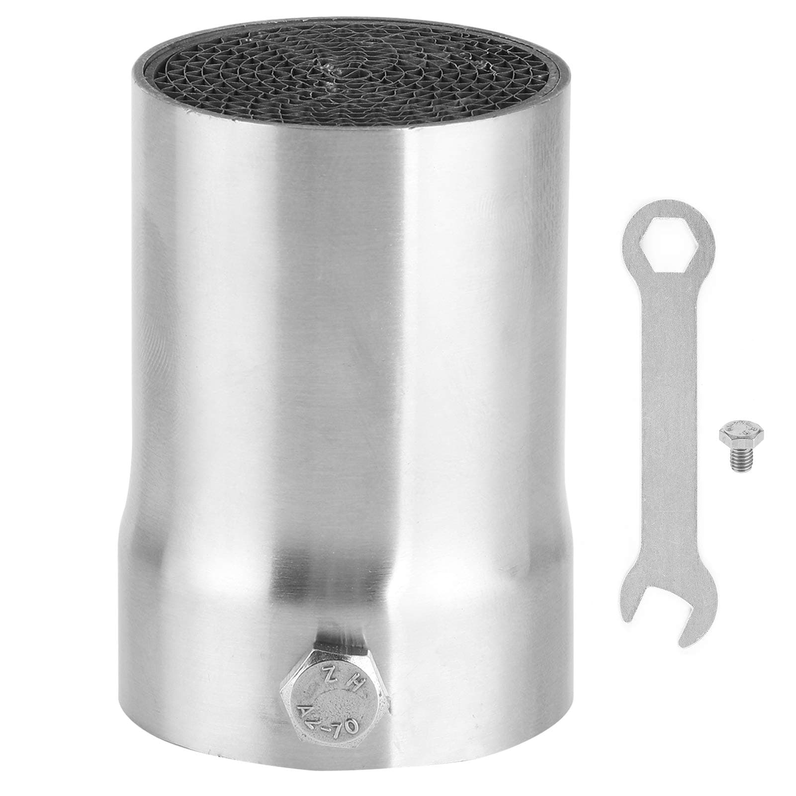 Motorcycle DB Killer, Exhaust Pipe Silencer General Motorcycle DB Killer Muffler Valve Stainless Steel 48mm