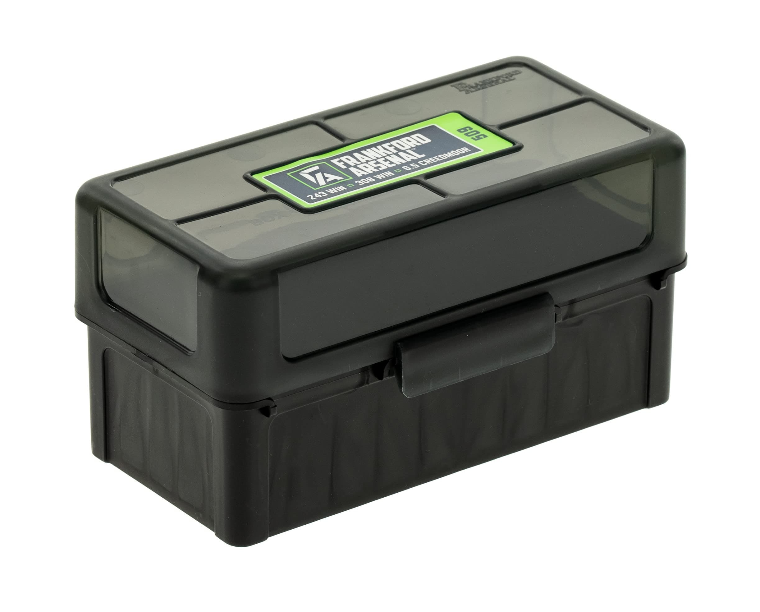 Frankford Arsenal Hinge-Top Ammo Boxes with True Mechanical Hinge for Ammunition Storage and Organization