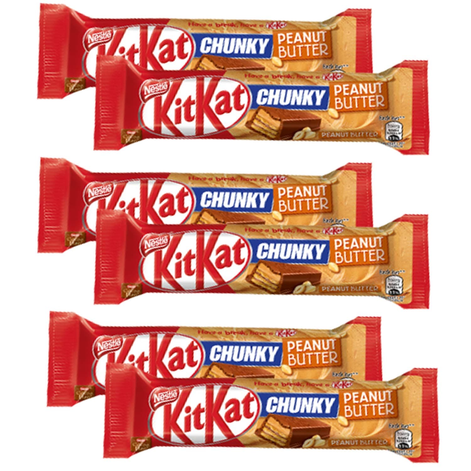 Chunky Peanut Butter - 6 Pack, 6 x 42 g