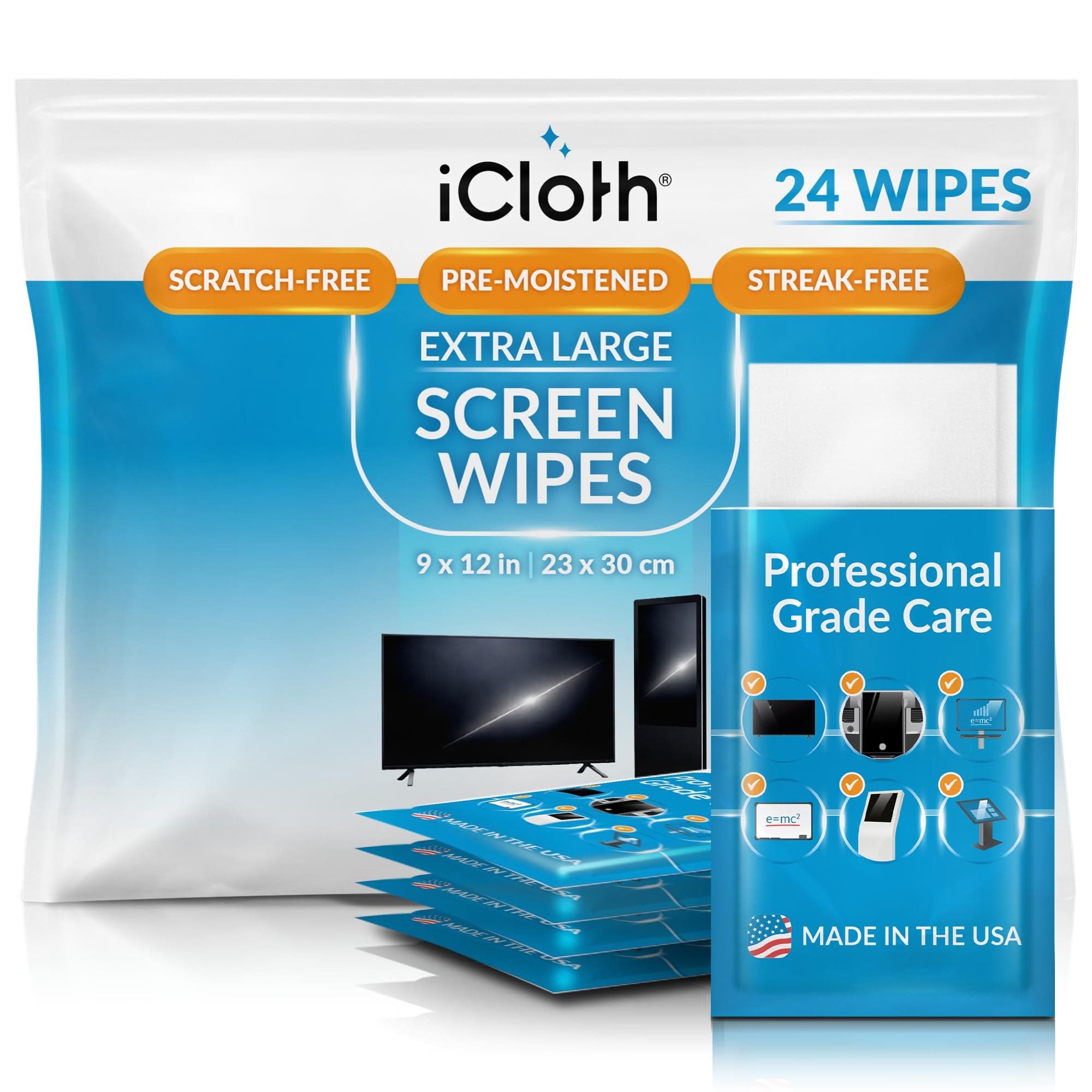 TV (LED, LCD, OLED) & Large Screen Cleaning Wipe