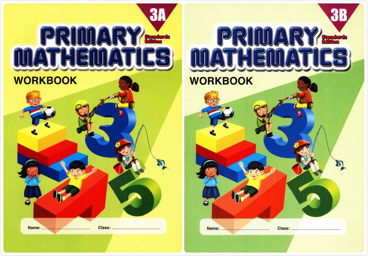 Singapore Primary Mathematics Grade 3 Workbook SET--Workbook 3A and Workbook 3B (Standard Edition)