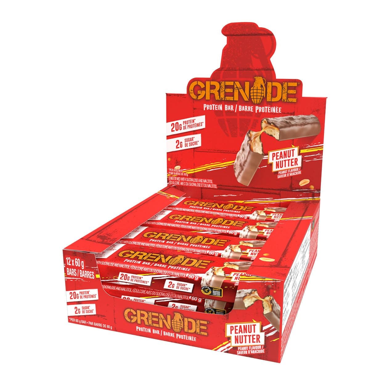 GRENADE CARB Killa BAR Peanut Nutter 12x60gm