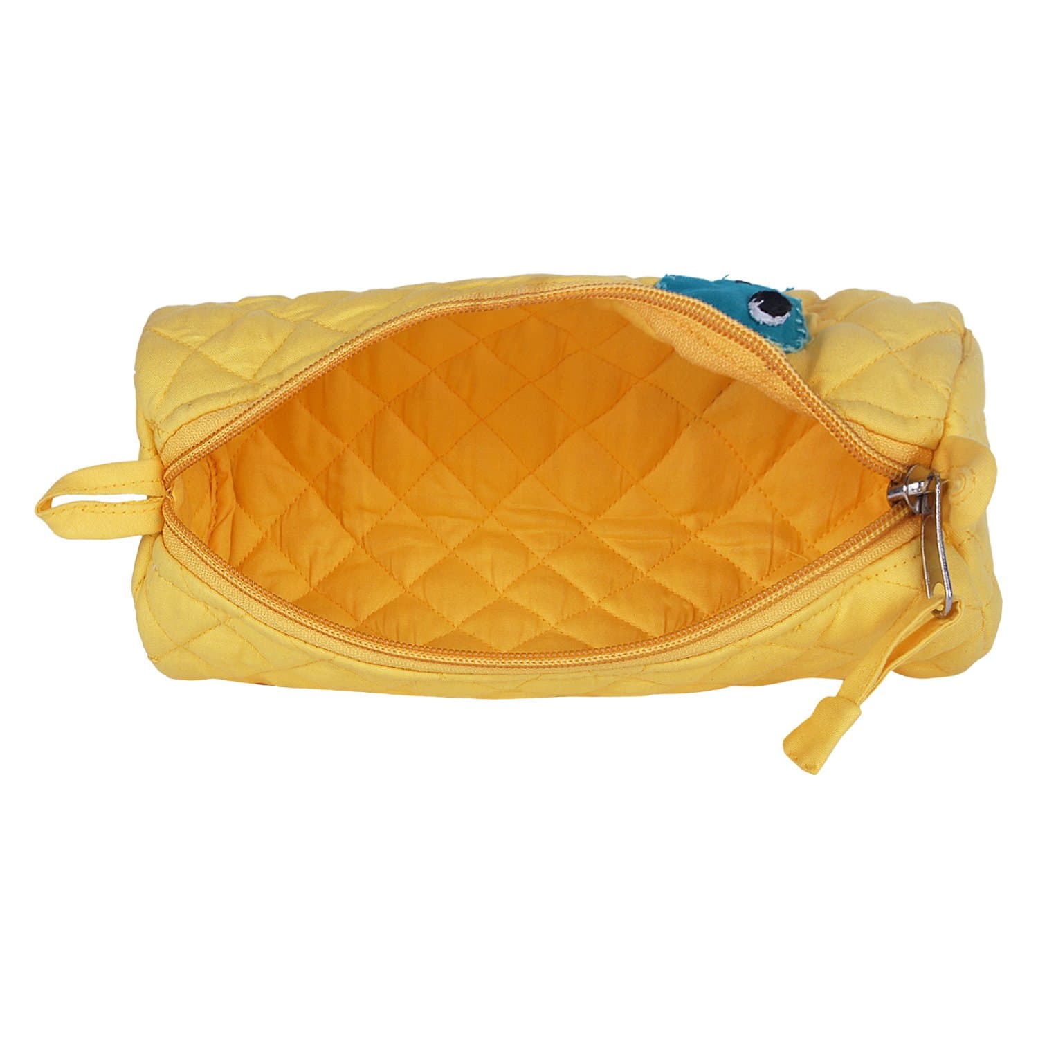 Little Dino Pencil Case ( Round) (Yellow)