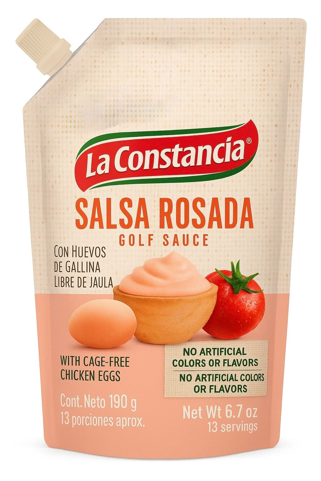 Salsa Rosada la constancia x 190 gr (6.70 oz) - Pink Sauce - Sabor colombiano en perros calientes, hamburguesas, carnes y más
