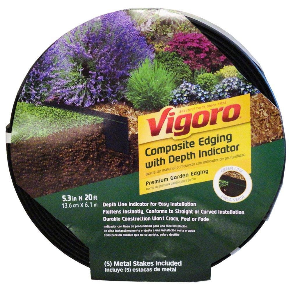 Vigoro 20 ft. Premium Black Composite Edging