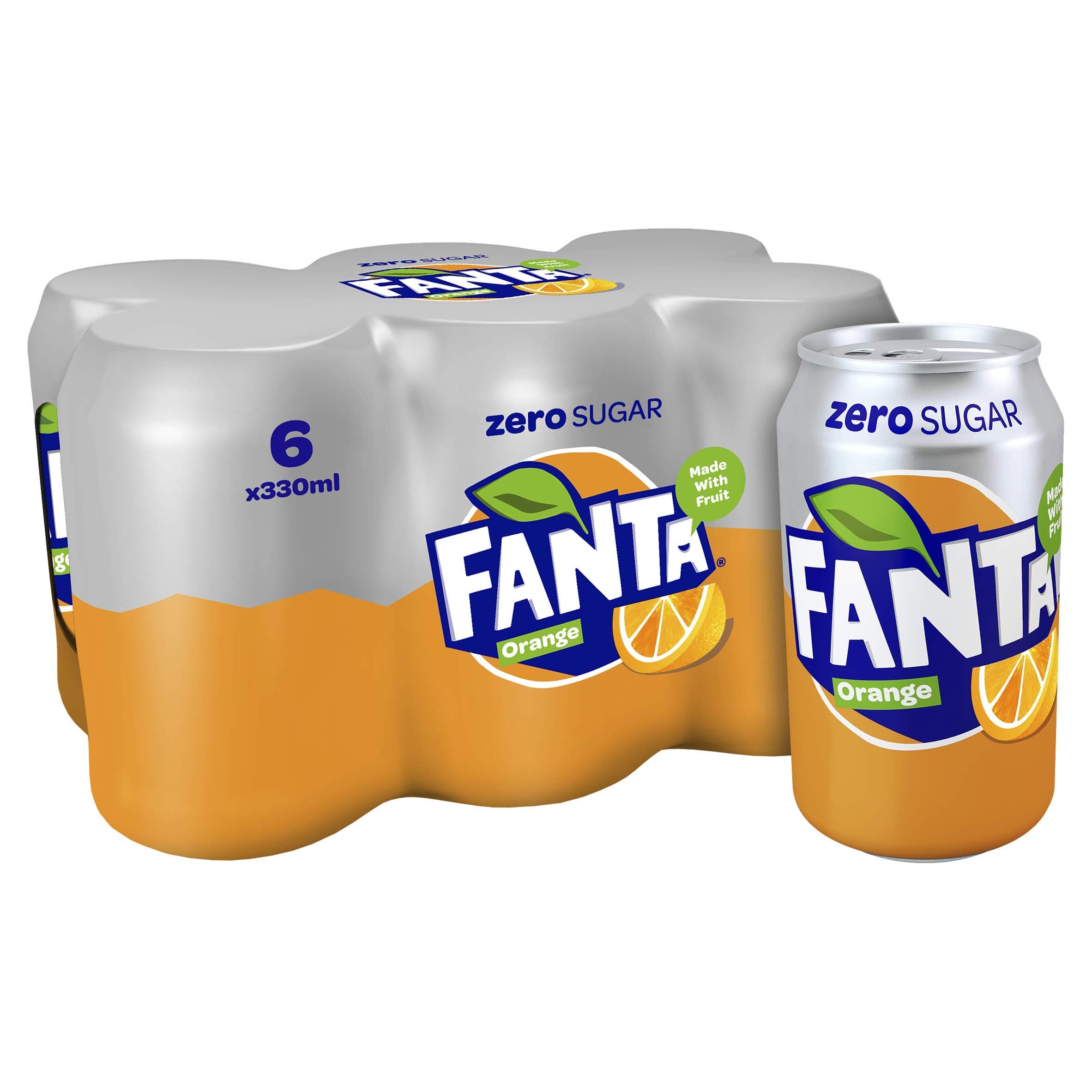 Fanta Orange Zero Added Sugar (6x330ml) with Phantom Range Zero Sugar (6x330ml)