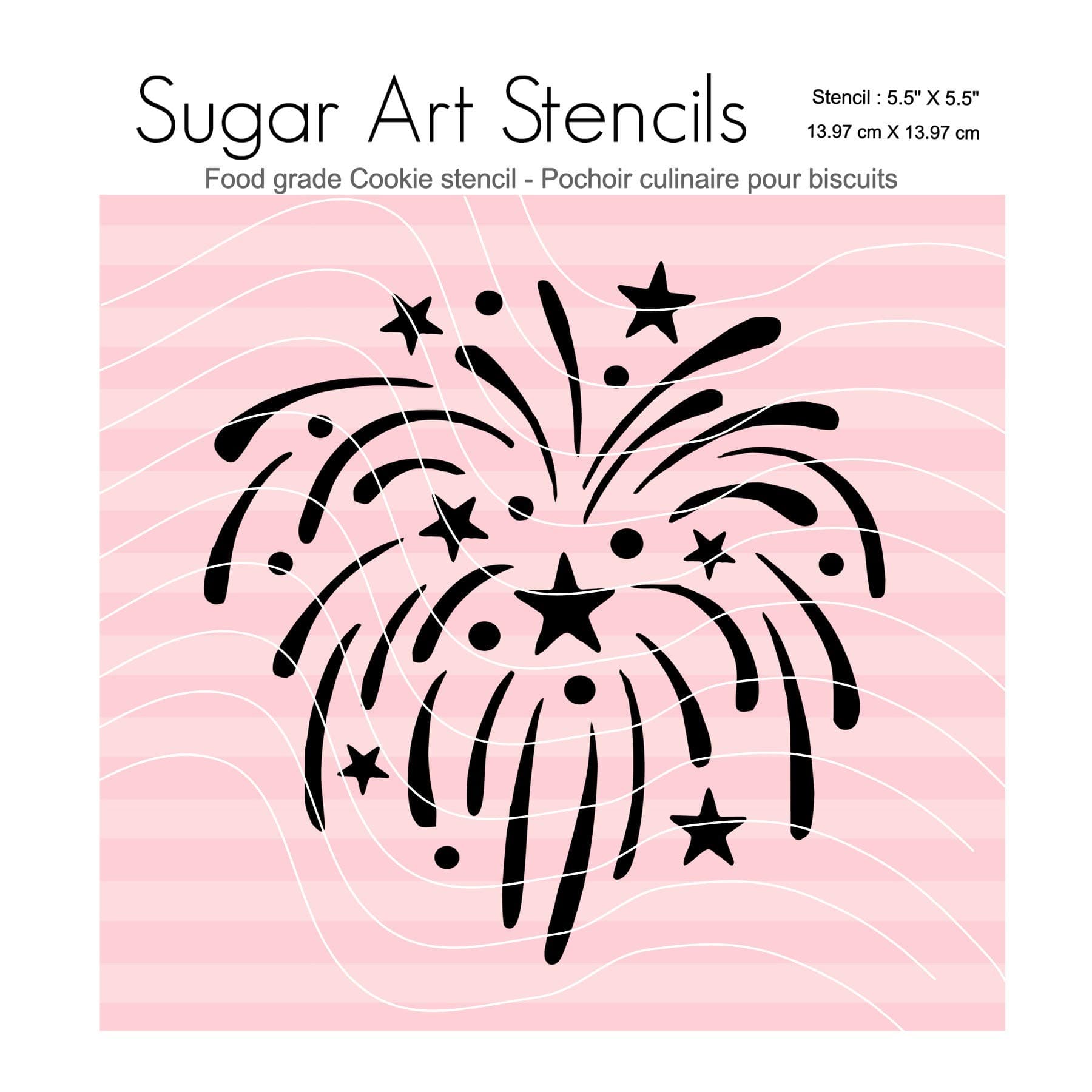 July 4th cookie stencil Independence day NB1084